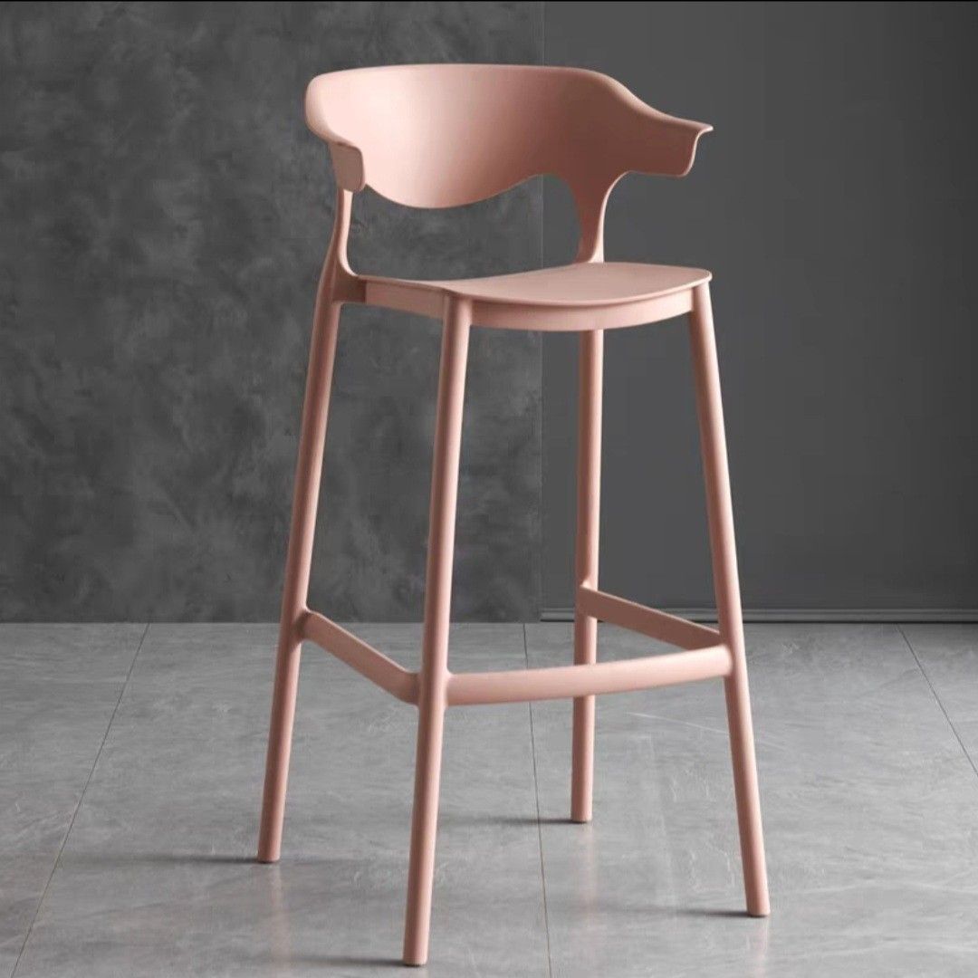 Dusky pink bar stools sale