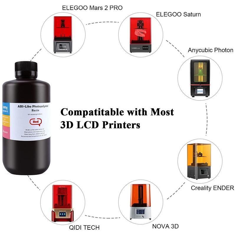 ELEGOO ABS-Like Resin Rapid UV Curing 405nm Standard Photopolymer