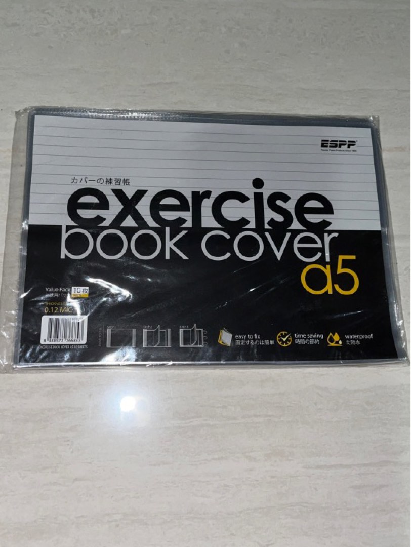 exercise book cover a5 [10 sheets], Hobbies & Toys, Books & Magazines ...
