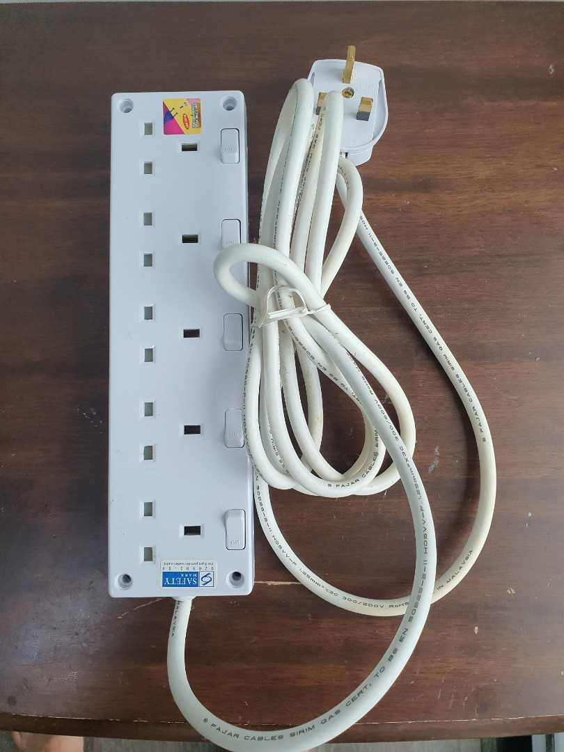 Extension Cord, TV & Home Appliances, Electrical, Adaptors & Sockets on
