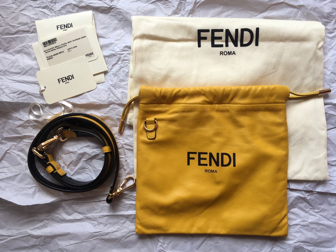 FENDI pack drawstring pouch bag pre loved authentic Luxury Bags Wallets on Carousell