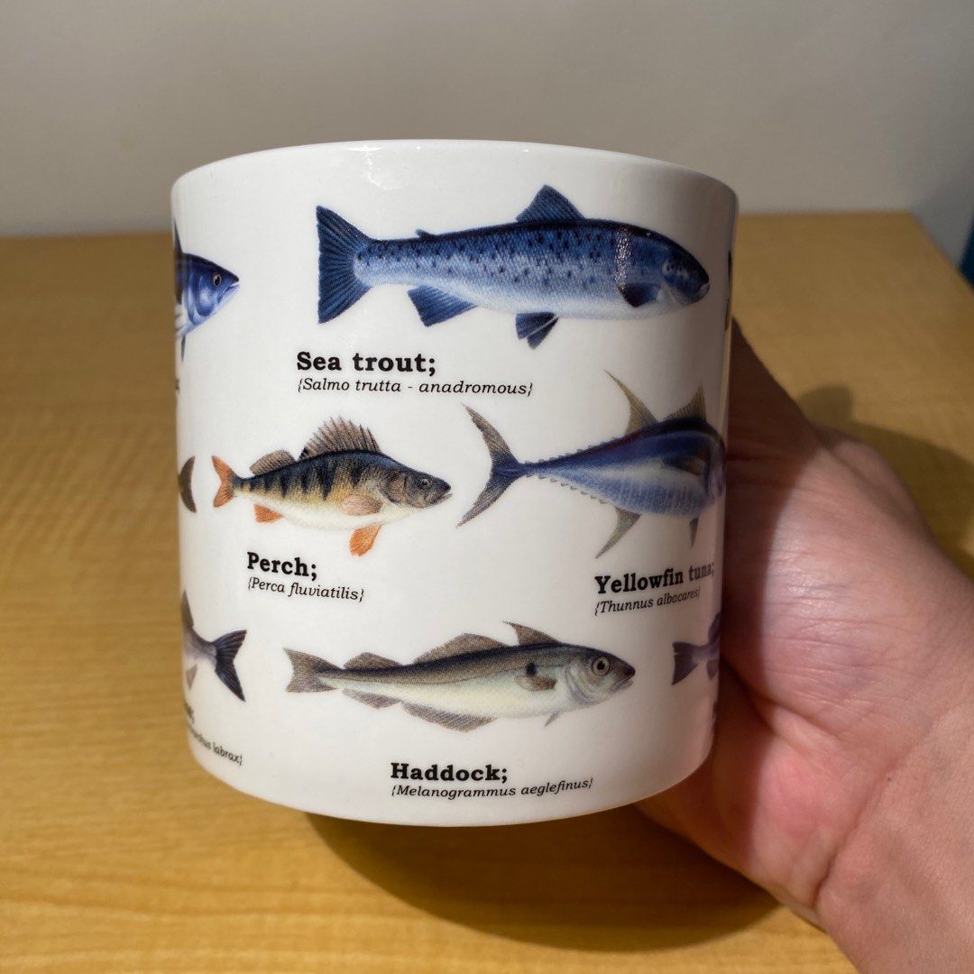 Fish yearbook mug (Category: Coffee & Tea Tableware) located in Davao. Submitted by out.with.the.old (Listing ID 1197971971, Image 3). Description: Condition 7/10 For all the anglers out there.