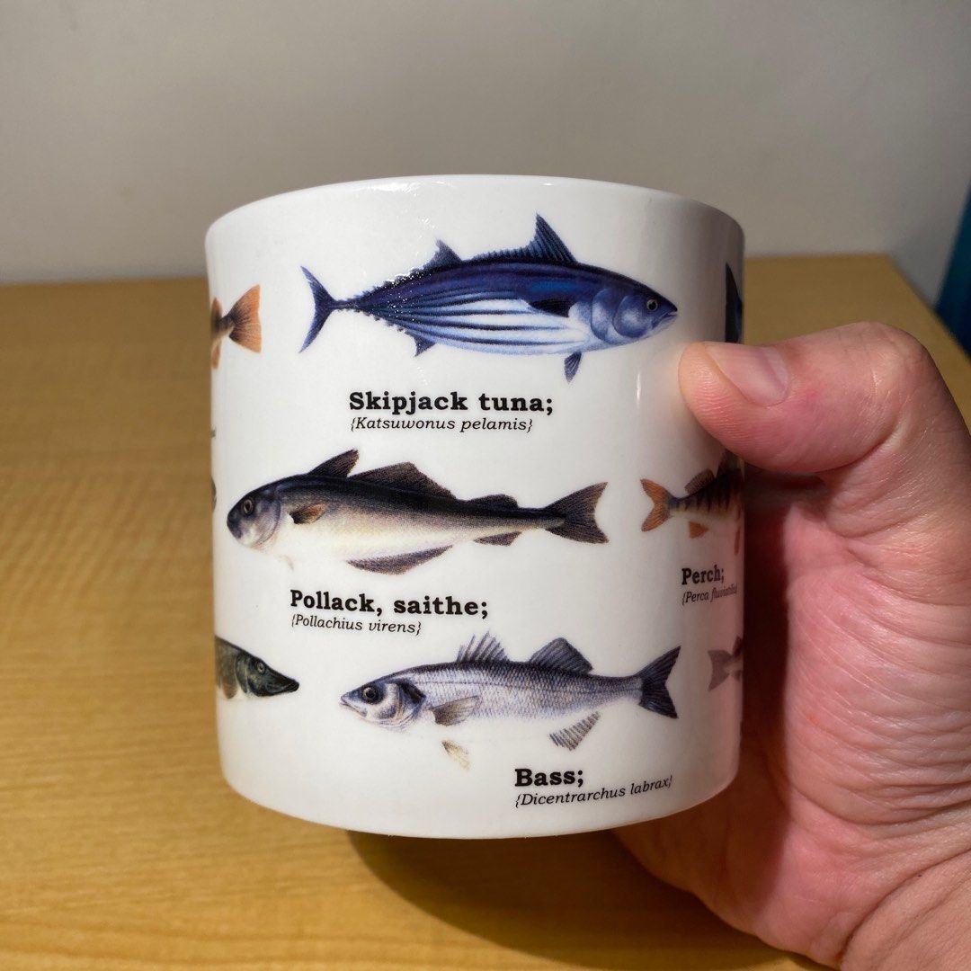Fish yearbook mug (Category: Coffee & Tea Tableware) located in Davao. Submitted by out.with.the.old (Listing ID 1197971971, Image 2). Description: Condition 7/10 For all the anglers out there.
