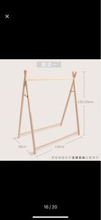 Foldable clothing rack