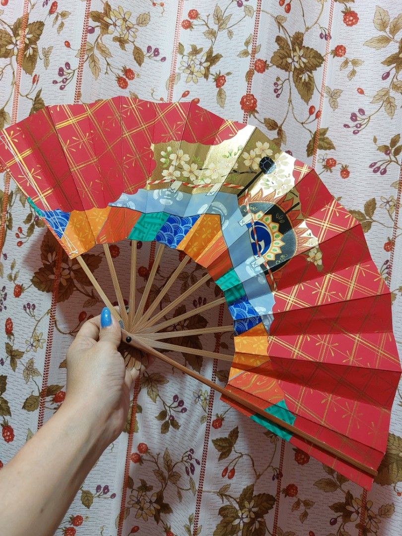 Folding Fan Wall Decor 1, Furniture & Home Living, Home Decor, Wall