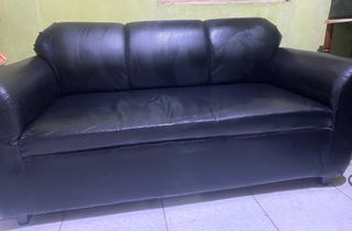For sale sofa leather for living room.used but not abuse.