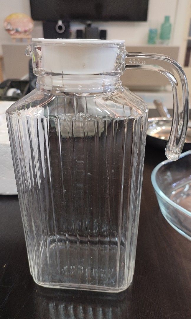 Glass Jug and Pitcher, Furniture & Home Living, Kitchenware & Tableware
