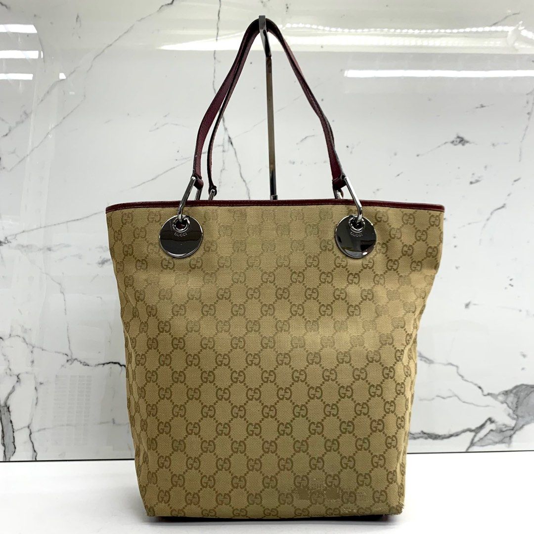 GUCCI 120836 CANVAS HAND TOTE BAG 227016962