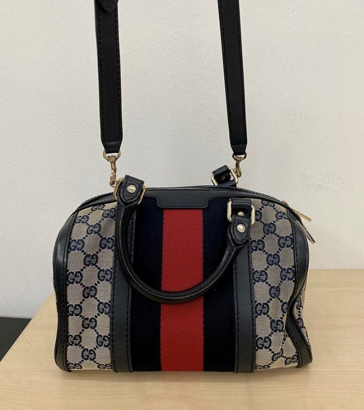 GUCCI bowling bag (Authentic), Women's Fashion, Bags & Wallets, Cross