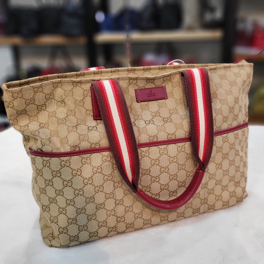 Gucci gg discount canvas diaper bag