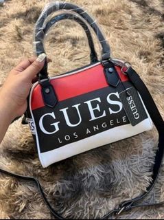 Guess Los Angeles mens messenger bag Cross Body Bag New With Tags Bnwt Red  Prin