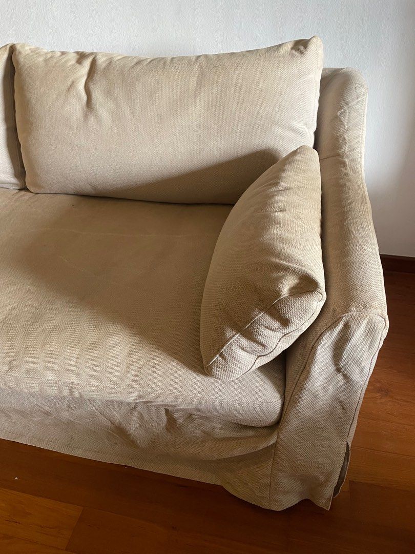 IKEA 3 seater sofa. Soft and very comfortable. Cream color with