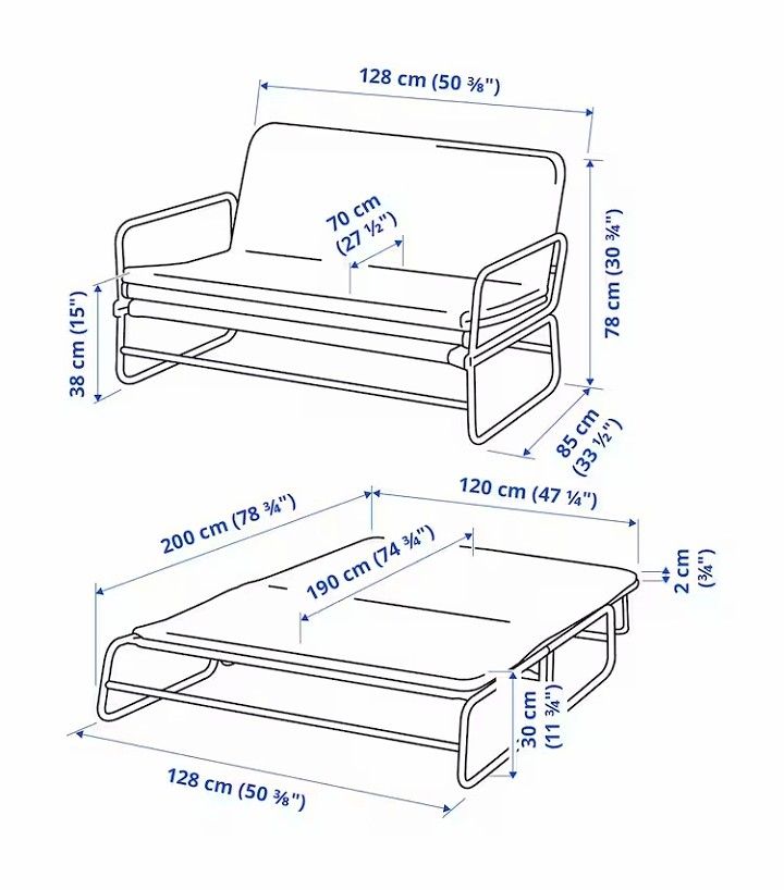 IKEA HAMMARN SOFABED, Furniture & Home Living, Furniture, Sofas on