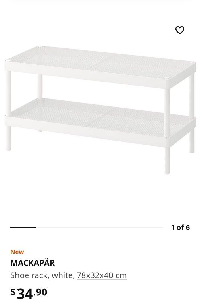 Ikea Mackapar shoe rack, Furniture & Home Living, Furniture, Other Home ...