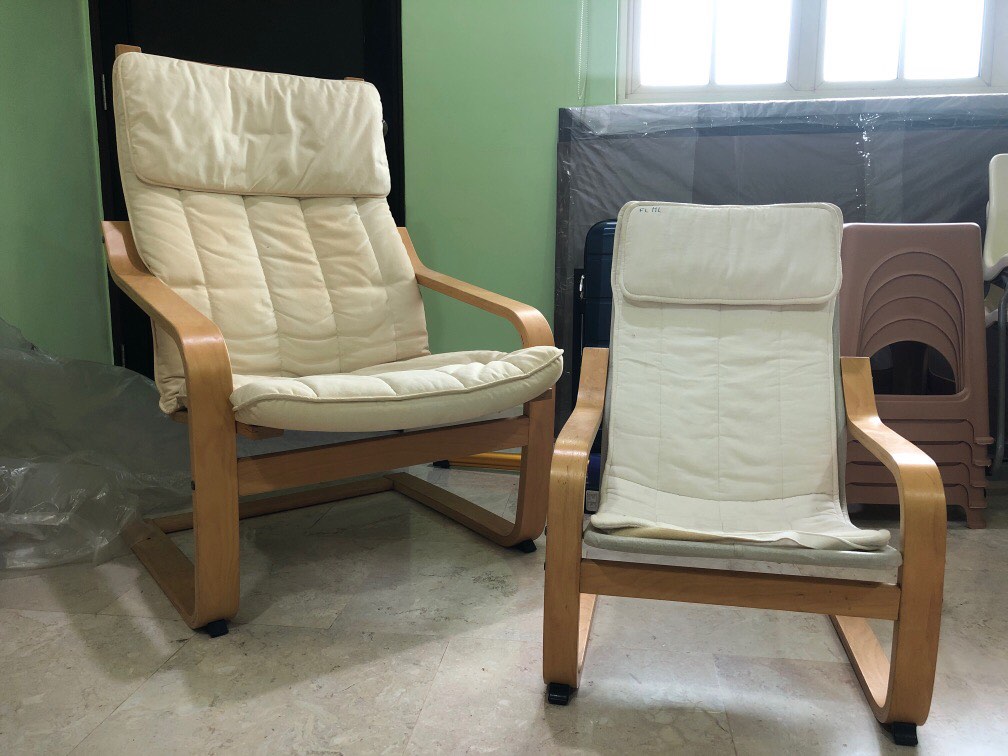 IKEA poang chair adult and children version, Furniture & Home Living, Furniture, Chairs on Carousell