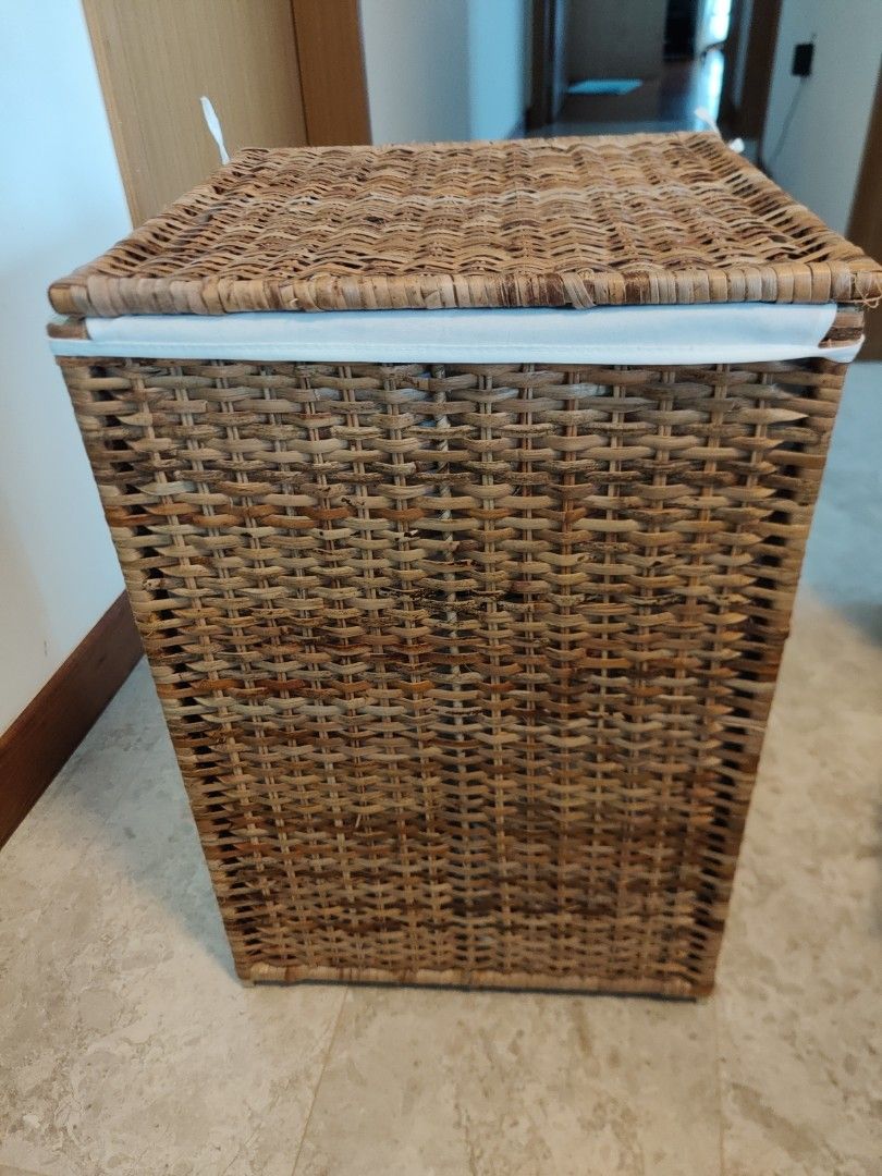 IKEA Rattan Laundry Basket Extra Large, Furniture & Home Living, Home