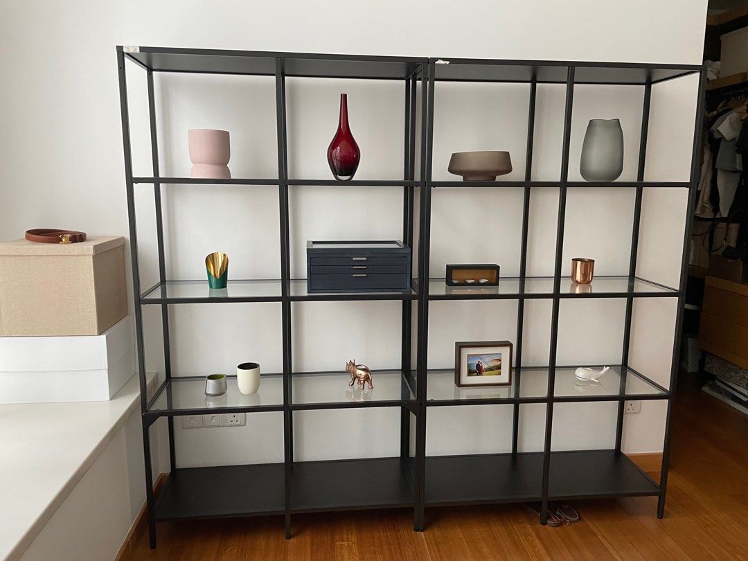 IKEA Vittsjo Black Shelving Unit, Furniture & Home Living, Furniture
