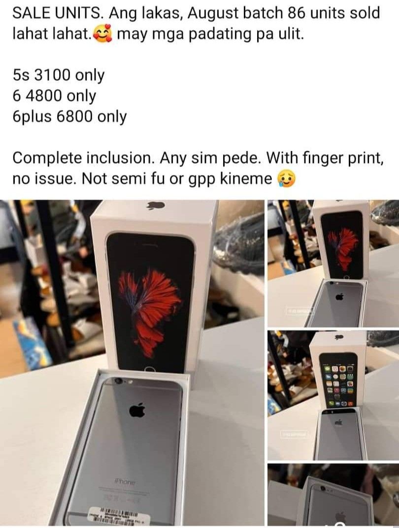 Iphone 6plus Free shipping (Category: iPhone 6 Series) located in Meycauayan. Submitted by twinblessing (Listing ID 1197772119, Image 2). Description: Factory unlocked All kind of SIM card Original price: 6,800 .