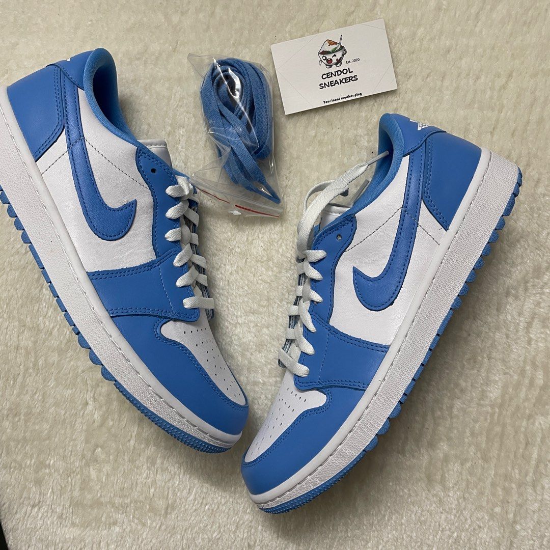 Jordan AJ 1 Low OG Golf UNC University Blue Men s Fashion