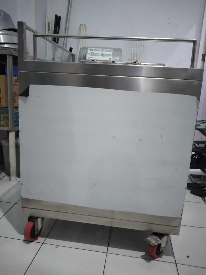 Jual Rugiiiii Gerobak Booth Thai Tea Atau Boba Stainless Pemanas