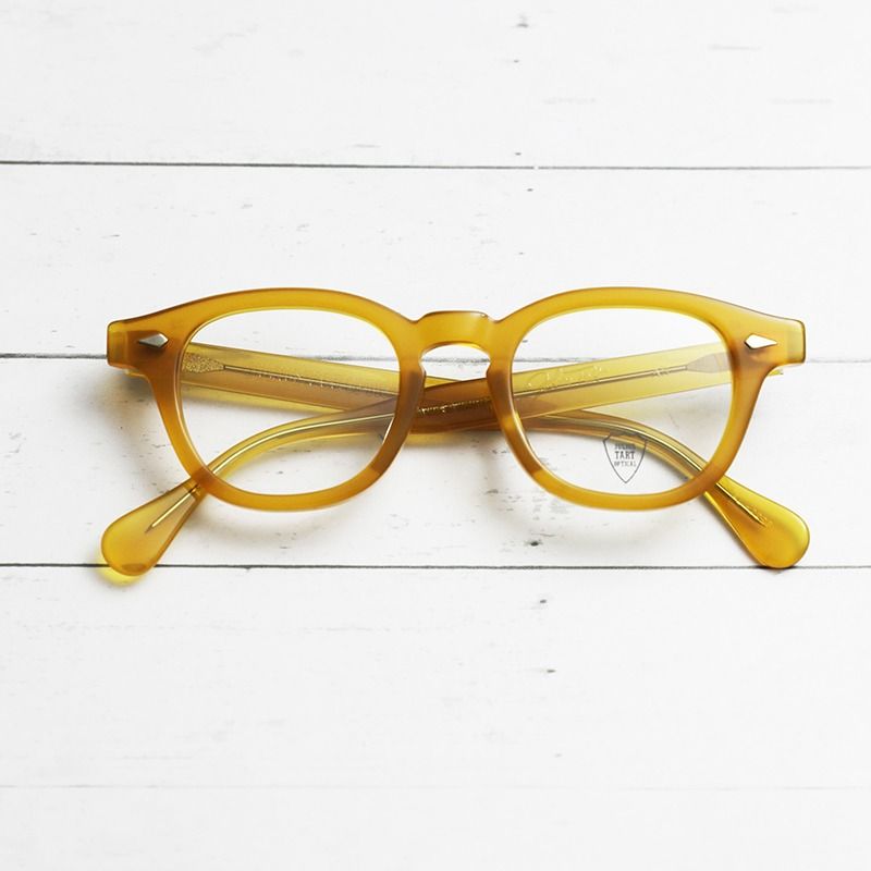 JULIUS TART OPTICAL, AR , COLOR: VINTAGE YELLOW , SIZE: 46-22, 男