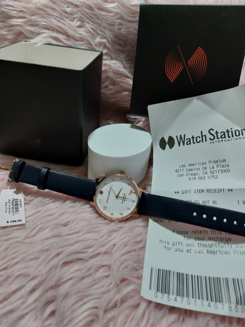 Kate Spade leather strap watch, Luxury, Watches on Carousell