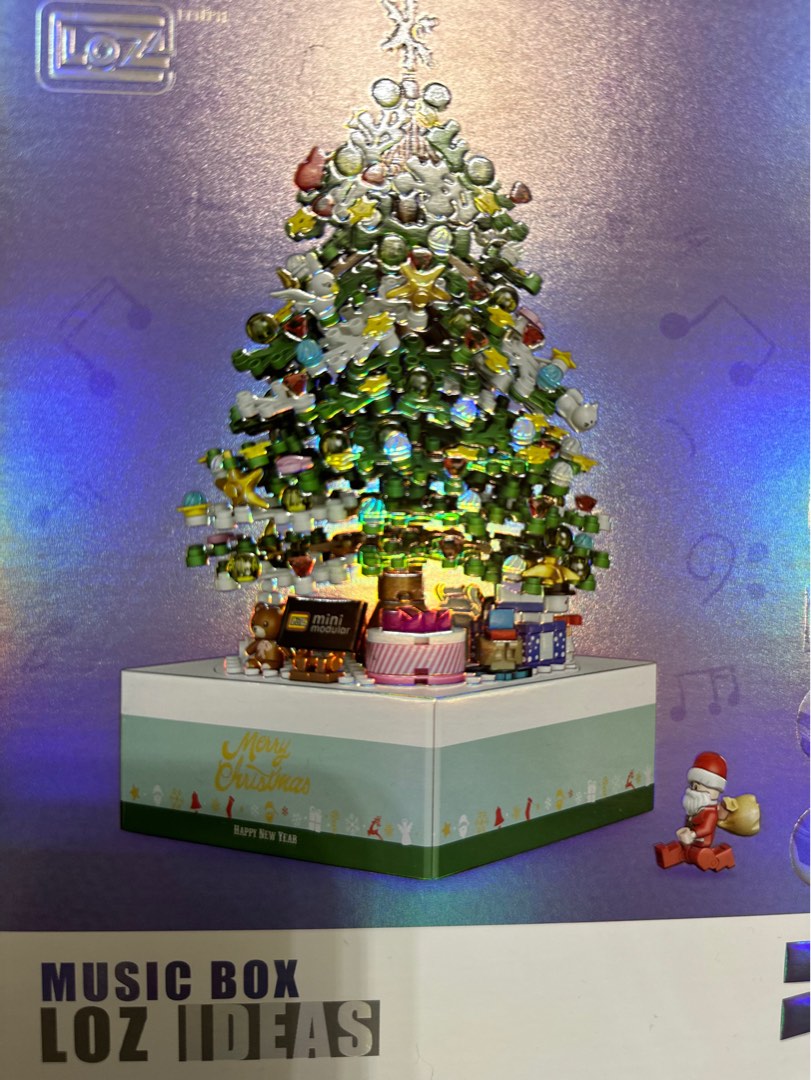lego 聖誕樹 音樂盒 Christmas tree music box gift 聖誕禮物, 興趣及遊戲, 玩具 & 遊戲類