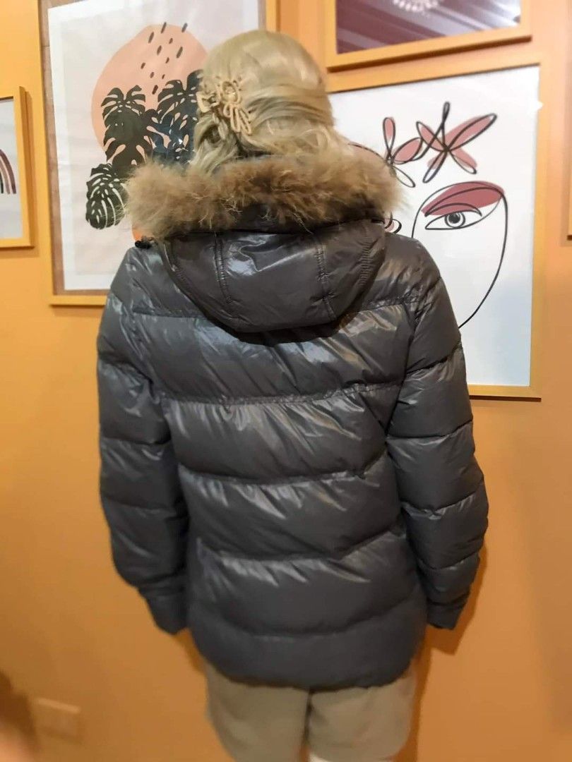 LIGHT GRAY PUFFER JACKET, Women's Fashion, Coats, Jackets and Outerwear