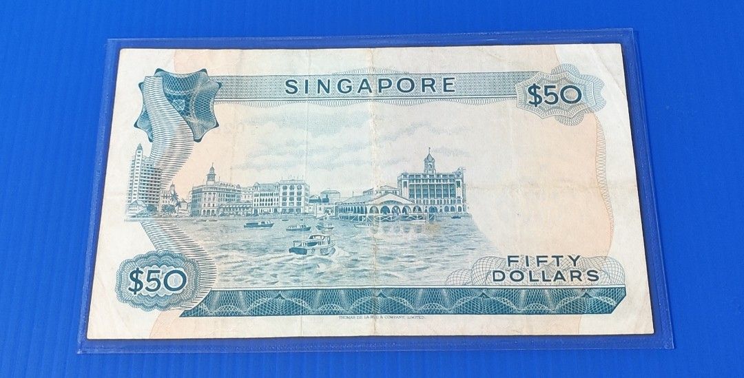 LKS [026435] $50 Orchid series old bank note World/Singapore 