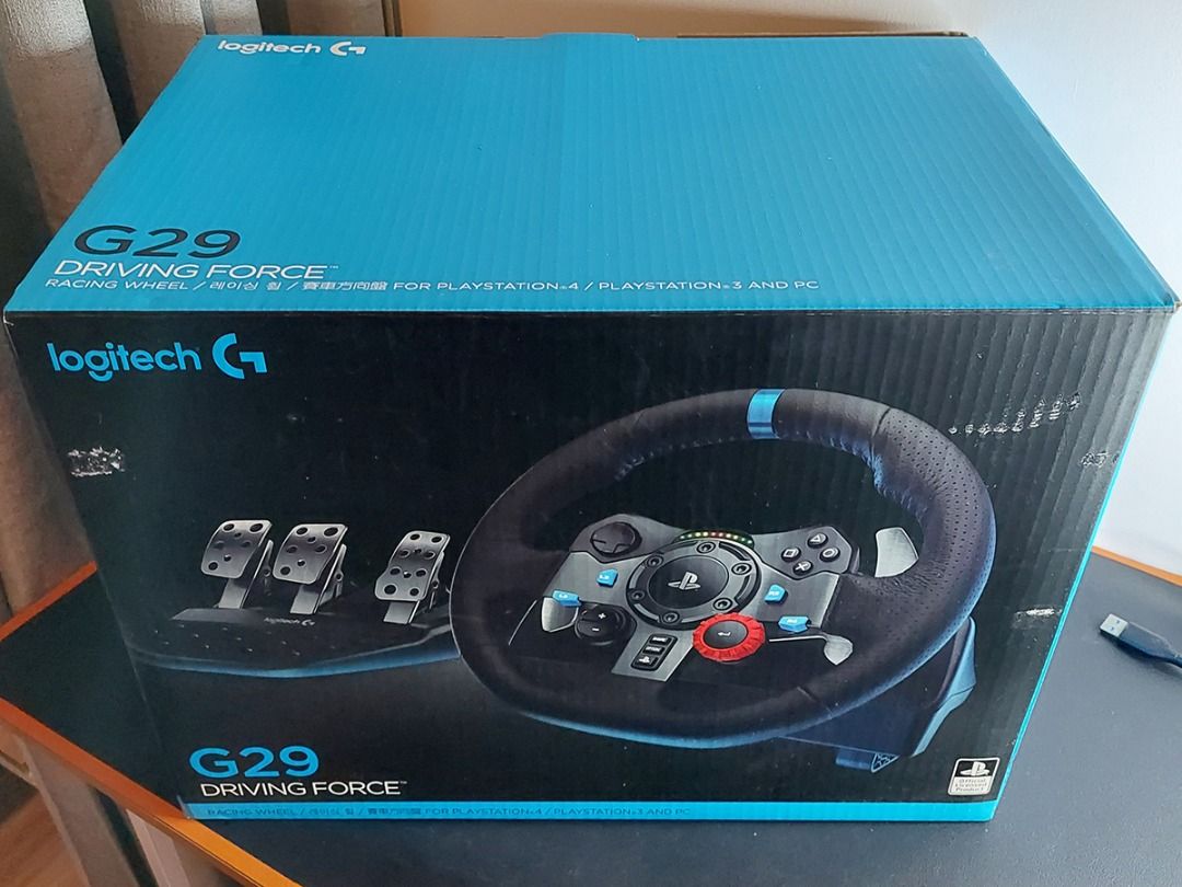Logitech G29 Driving Force Racing Wheel, Video Gaming, Gaming ...