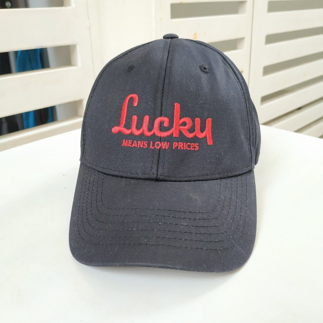 Lucky means low price baseball hat black color cap adult size star