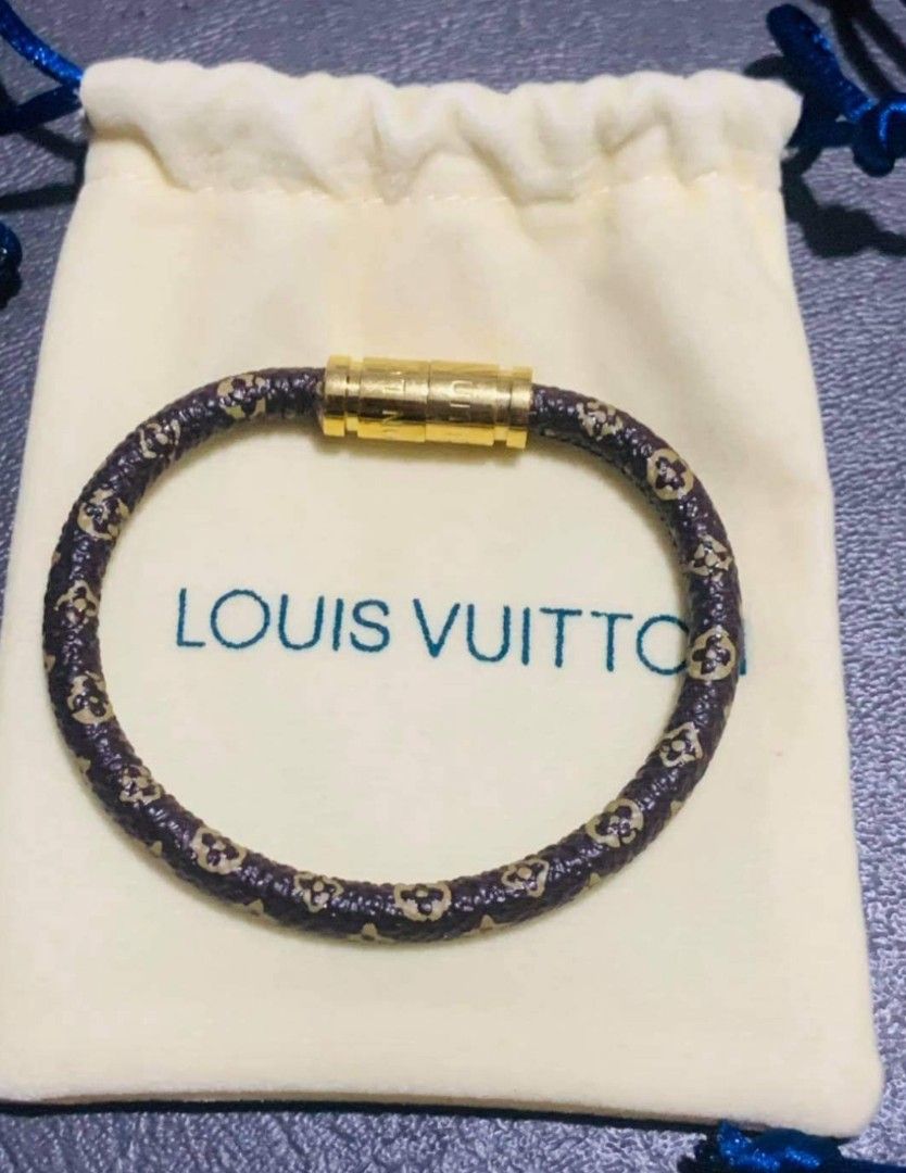 LV Confidential leather bracelet