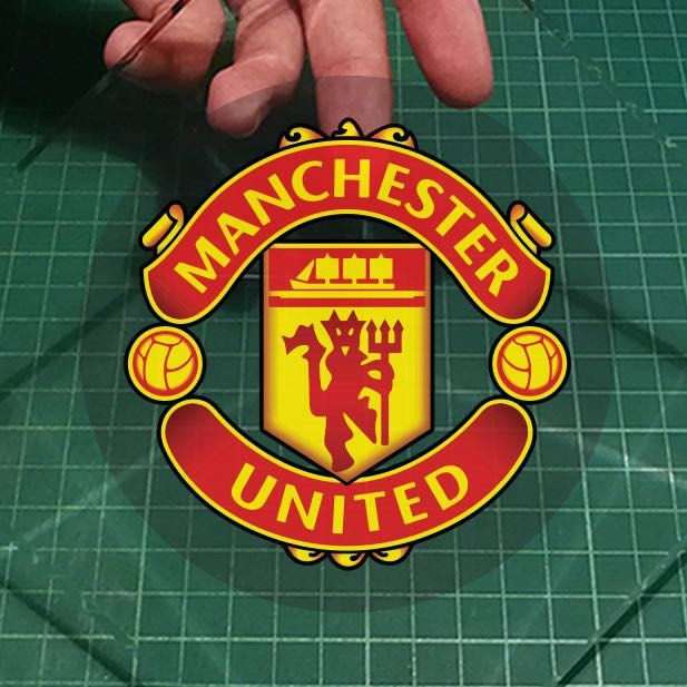 Manchester United Football Club / Man Utd FC . Static Cling Car