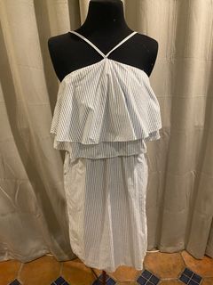 Mango Halter Dress (stripes)