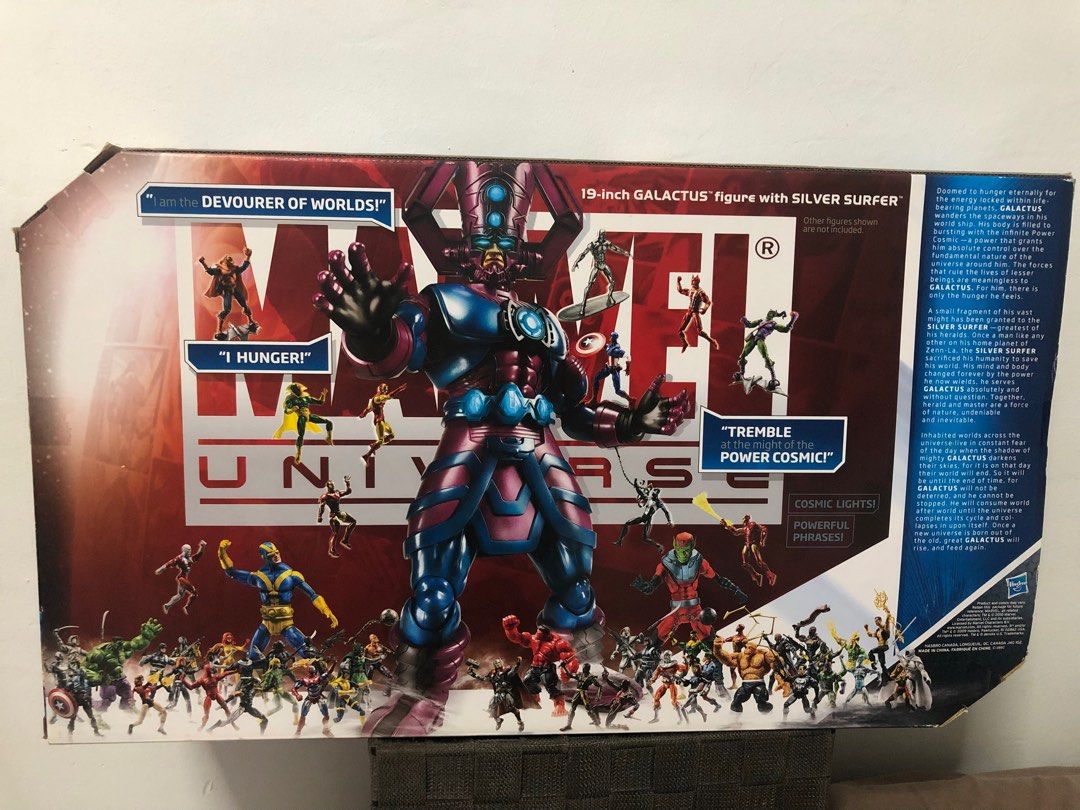 Marvel Universe SDCC 2010 galactus and silver surfer (Category: Figurines & Statues) located in Angat. Submitted by retro.daze.posty (Listing ID 1197974216, Image 2). Description: Item is MISB ‼️ IMPORTANT ‼️ Pls READ carefully. ⚠️Items currently in Singapore (on-hand). ✅Kindly pay deposit to reserve and close deal when I go back to Philippines for vacation (tentative January 2023 or can be earlier). ✅I will post the item through LBC or J&T when 