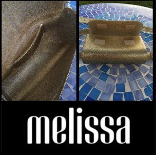 Melissa Gold glitter belt bag