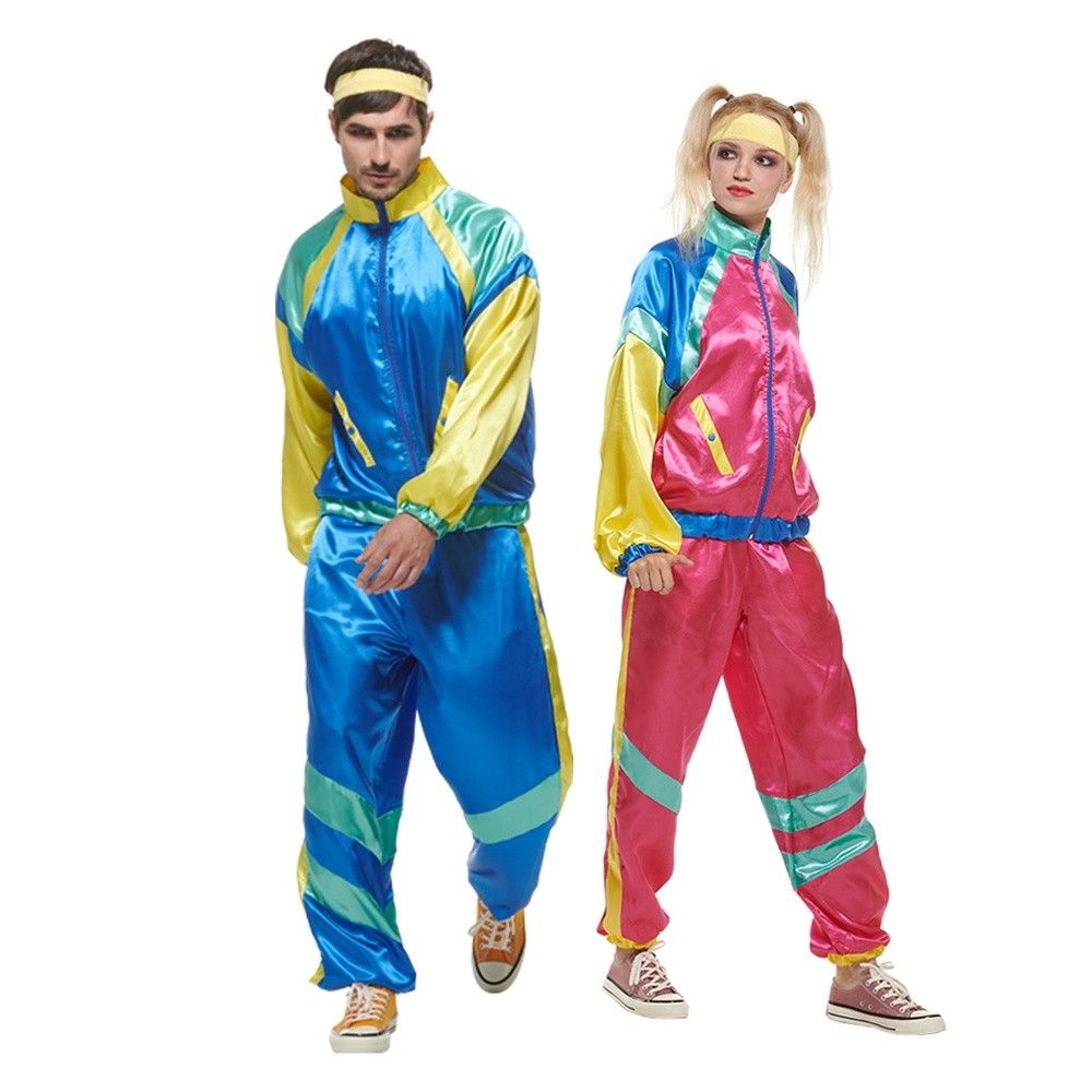 Men s 80s Retro Fashion Costume Set Men s Fashion Tops Sets