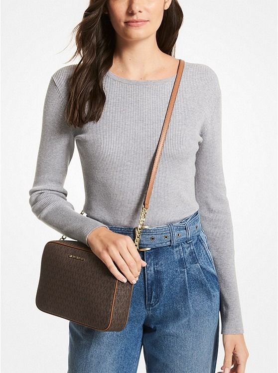Michael kors jet shop set logo crossbody