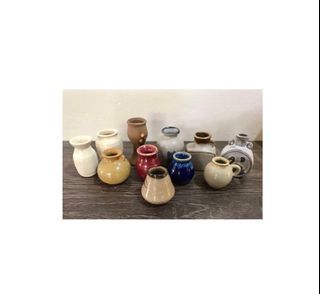 Miniature ceramic jars