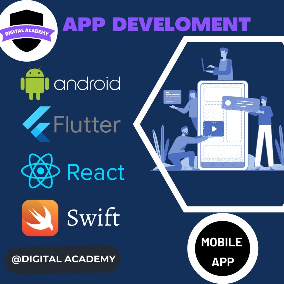 Mobile App- Android App- IOS App- Flutter App - React Native- Android Studio-  Swift- Xcode, Business Services, IT & Programming on Carousell