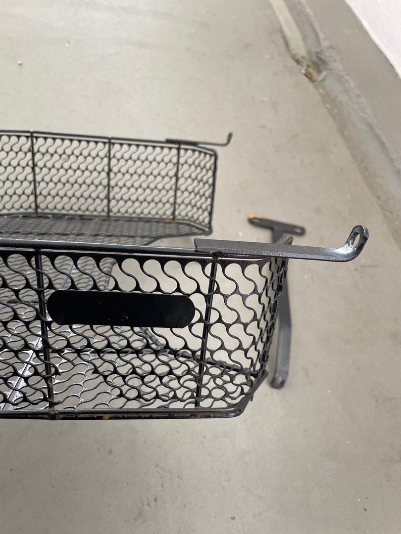 Motorcycle metal basket, Motorcycles, Motorcycle Accessories on Carousell