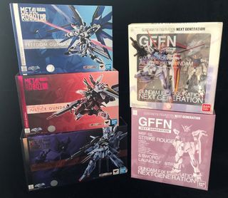 [Multiple Listings] Bandai Robot Spirits Metal Robot & GFFN Next Generation Gundam SEED Set (Freedom Gundam, Justice Gundam, Providence Gundam, Aile Strike Gundam, Strike Rouge Gundam)