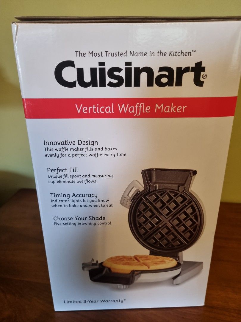cuisinart belgian waffle maker vertical