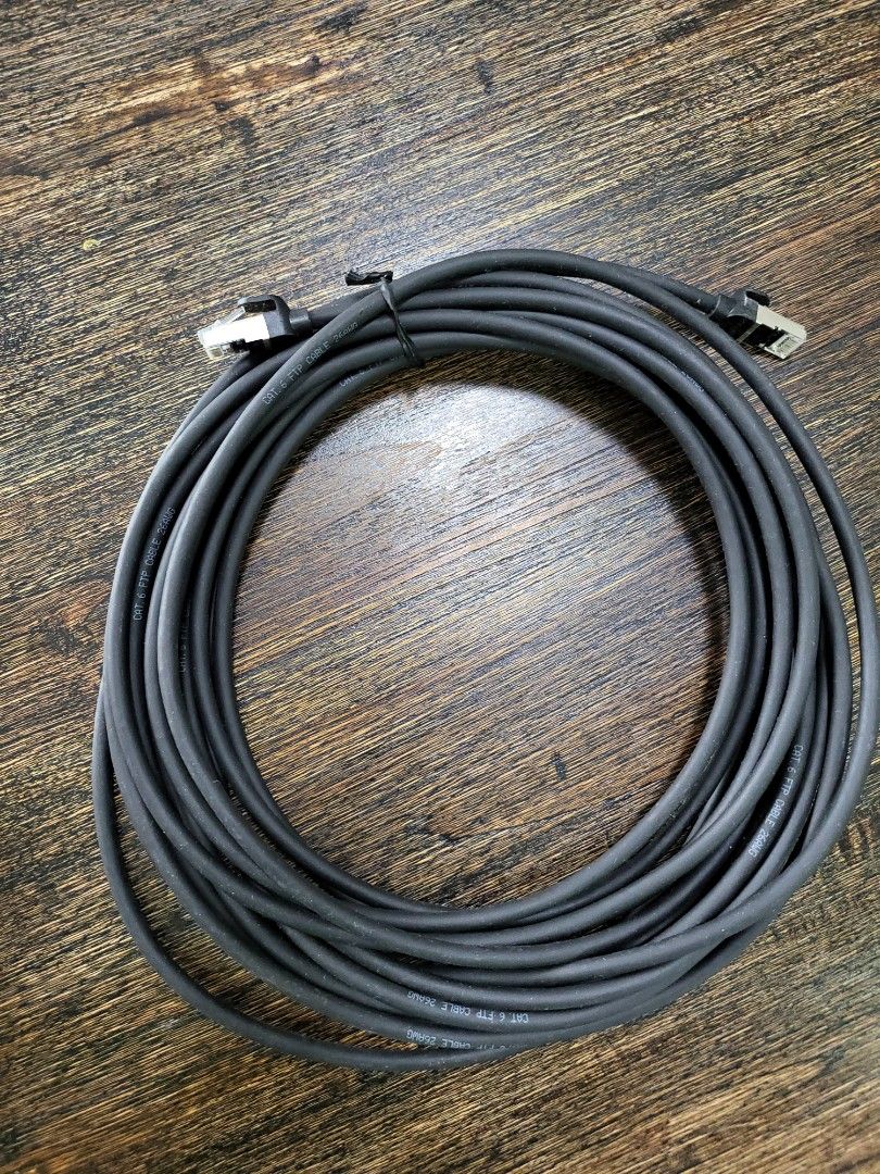 PRICE REDUCED [NEW] LAN cable 10 feet gold standard, Computers & Tech ...