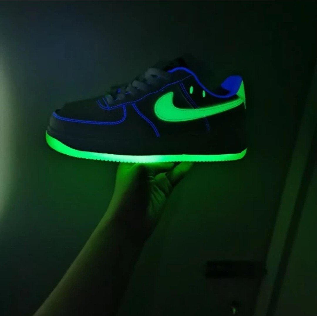 Nike air force 1 glow in the dark, Women's Fashion, Women's Shoes on ...