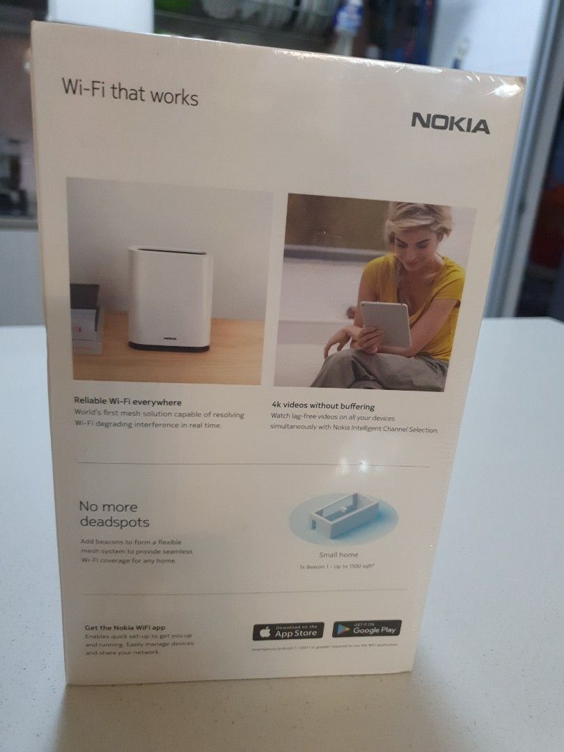 Nokia WiFi Beacon 1 wireless router, Computers & Tech, Parts ...