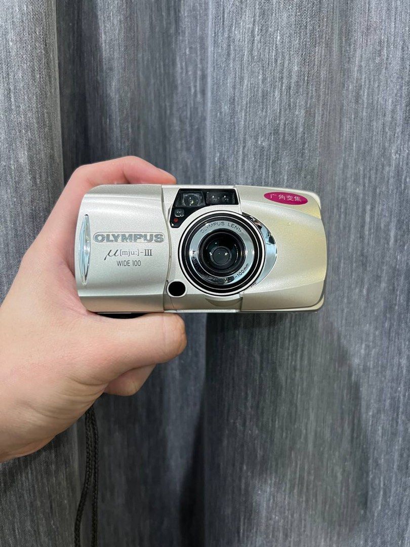 Olympus MJU III Wide 100 film camera, Photography, Cameras on Carousell