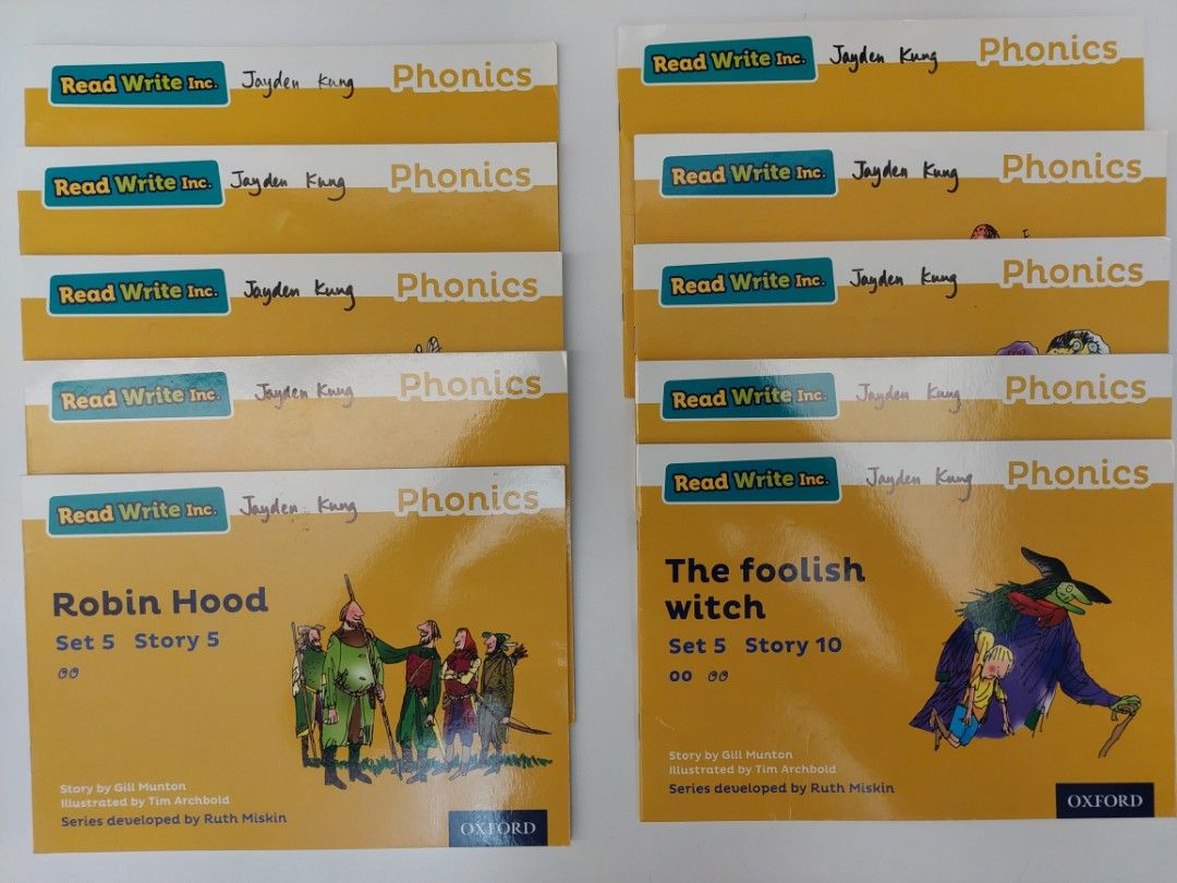 Oxford RWI Phonics Yellow Level, 興趣及遊戲, 書本 & 文具, 小朋友書 Carousell