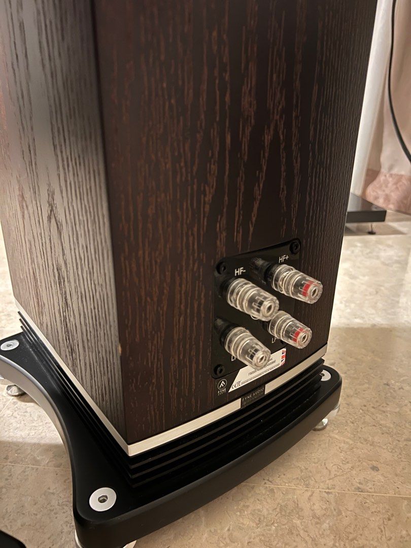 Pair of Fyne F501, Great Value of Floorstand Coaxial Speakers, Dark Oak, Audio, Soundbars