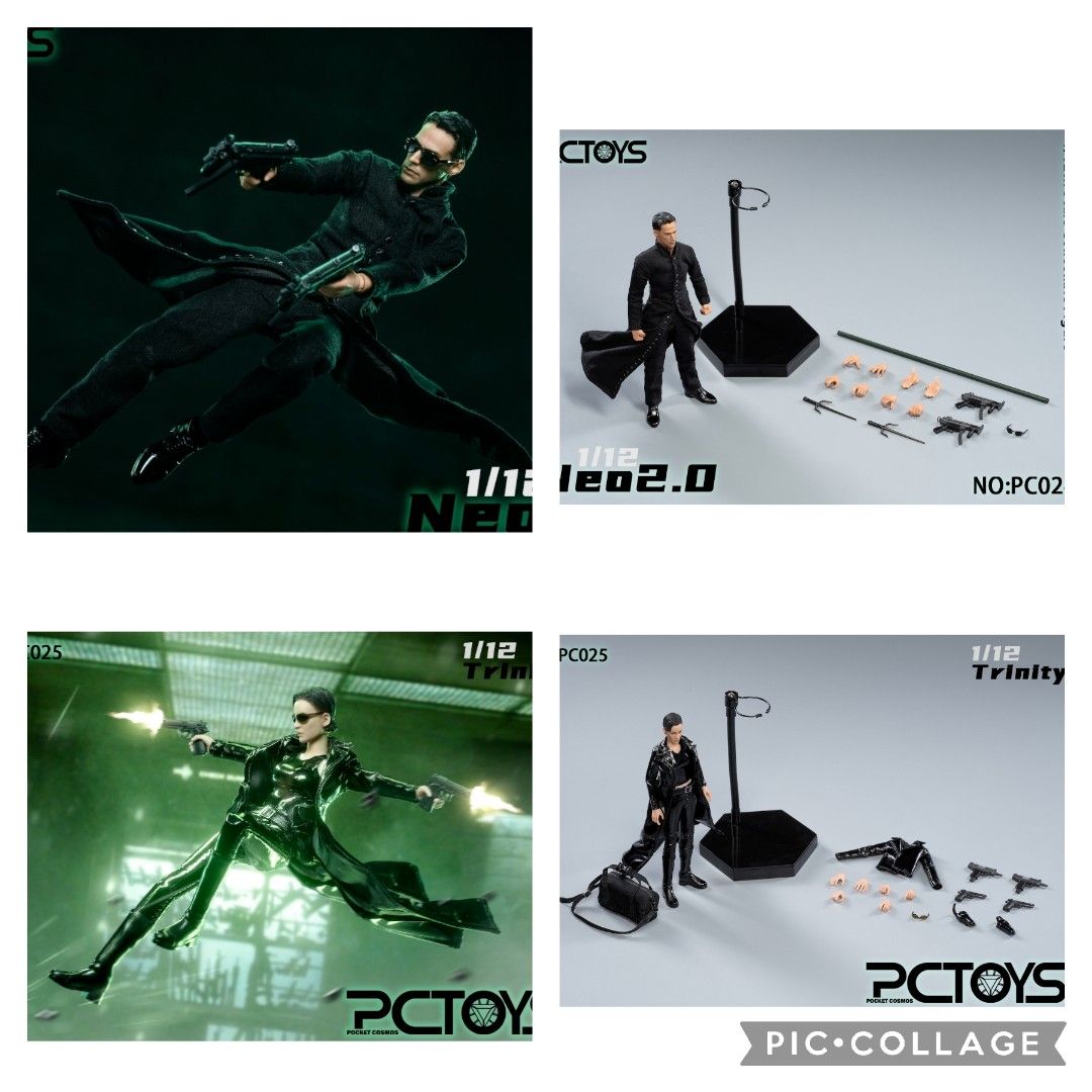 PCTOYS 1/12 Matrix Neo Trinity PC024 PC025 1:12 Keanu Reeves Agent